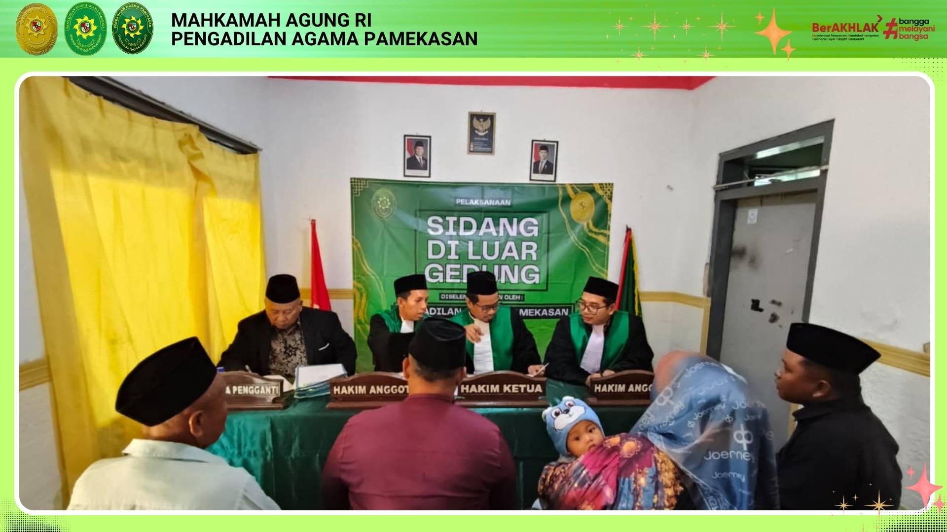 Pengadilan Agama Pamekasan Dekatkan Layanan Lewat Sidang Di luar Gedung di Desa Lesong Dajah
